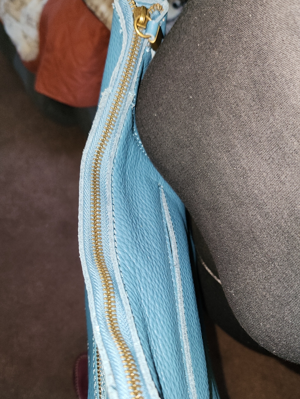 Blue Leather The SAK Shoulder Bag - Picture 11 of 14